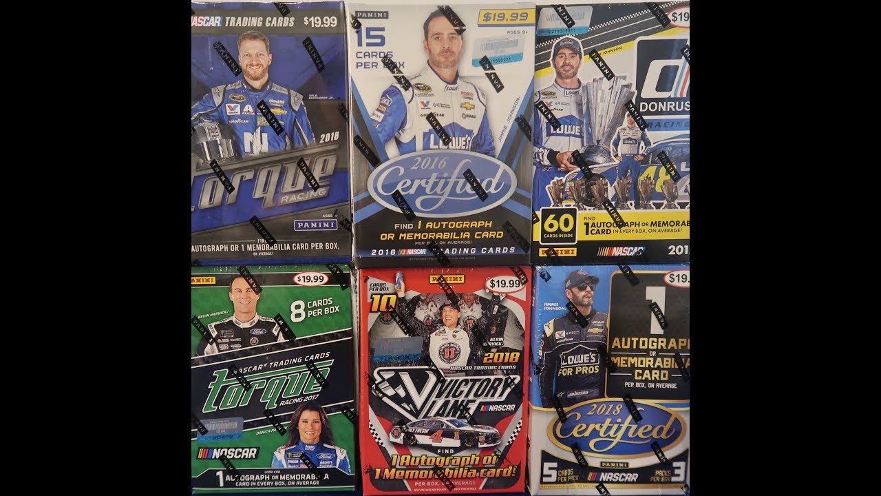 Nascar 6 Panini Blaster Box Break Certified Torque Victory Lane /  6 Hits