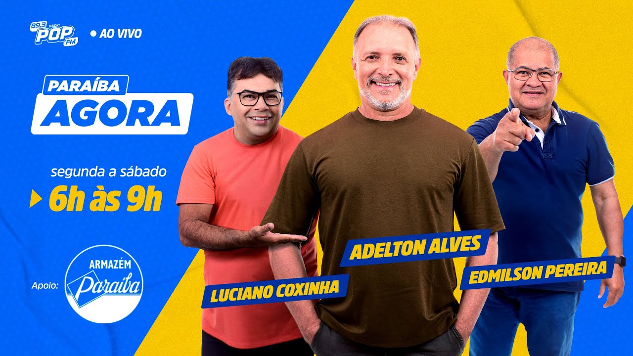 PARAÍBA AGORA - 29 AGOSTO 2024 - ZAP PARA ÁUDIOS: 83 99642 2425 / ENVIAR VÍDEOS : 83 98672 4367