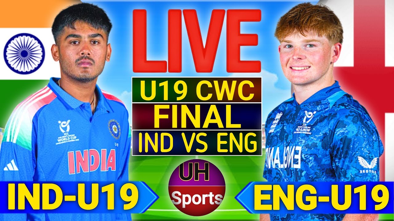 🔴Live: India U19 vs England U19, U19 World Cup FINAL |  IND vs ENG | live Score, Commentary , IND BT