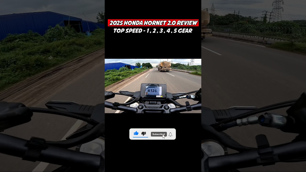 2025 Honda Hornet 2.0 Top Speed Test🔥- Shocking Result 😱 #shortsfeed #hondahornet #shorts