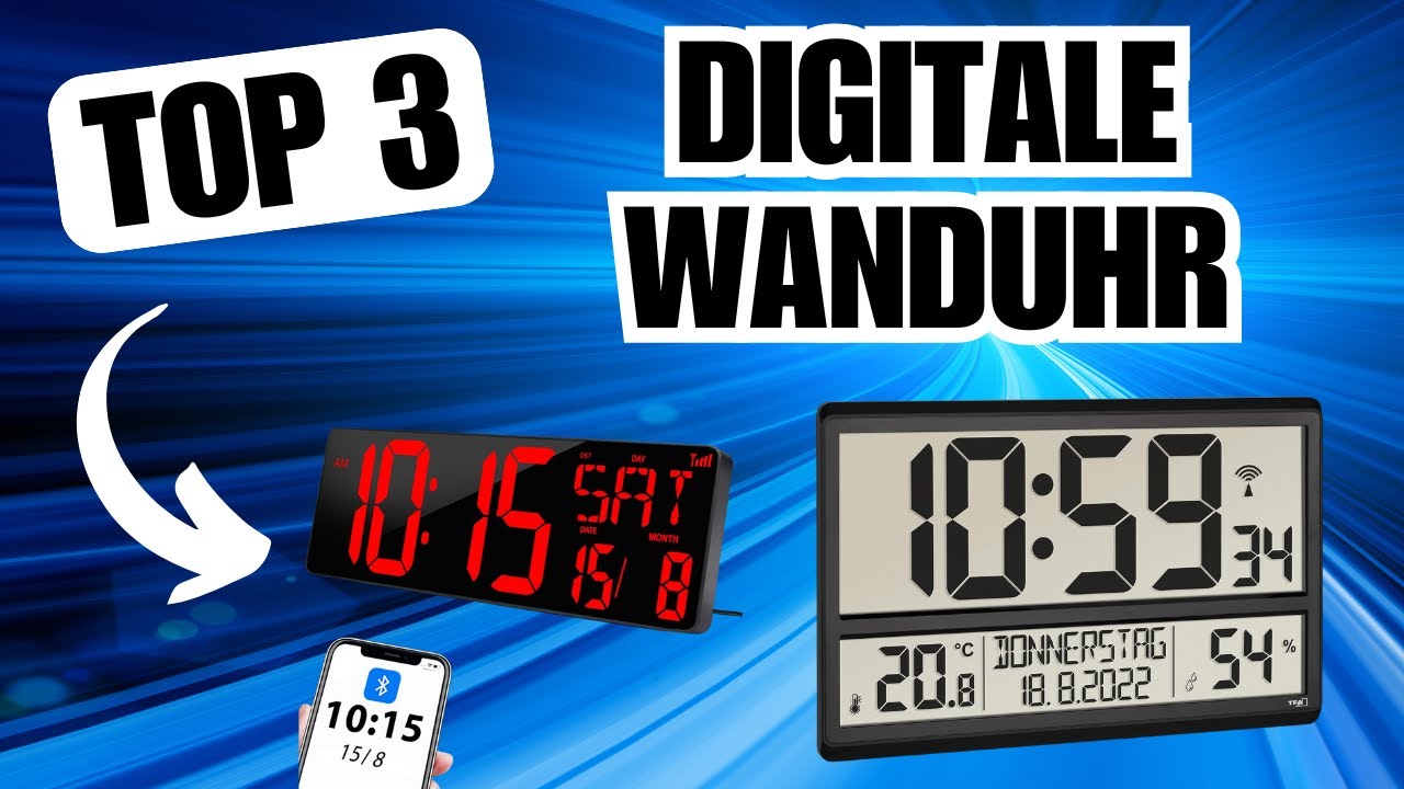 DIGITALE WANDUHR: Diese Uhren sprengen alle Grenzen! TOP 3 Vergleich