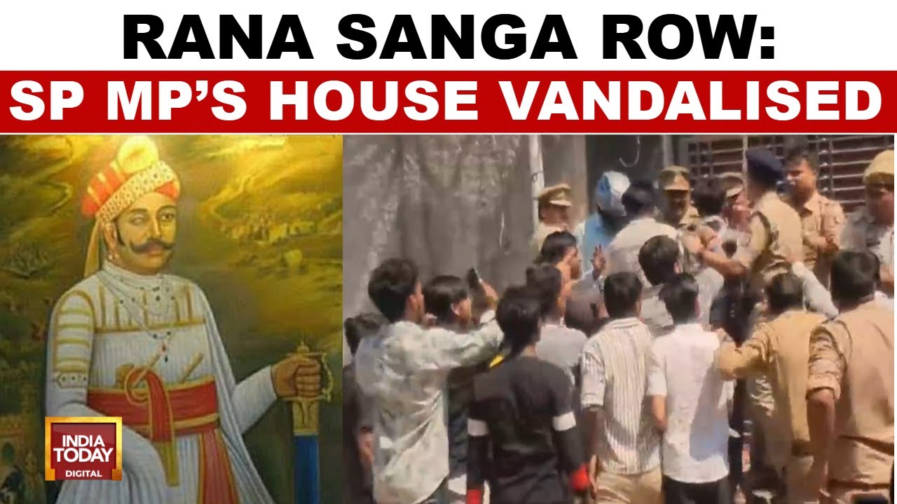 SP MP Ramjilal Faces Karni Sena Heat | Rajput Groups Attack SP MP's Residence | India Today News