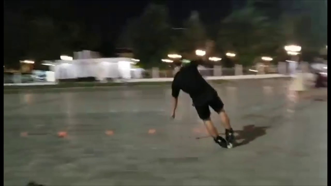 Inline freestyle slide - Cowboy slide - Cambodia skater slider