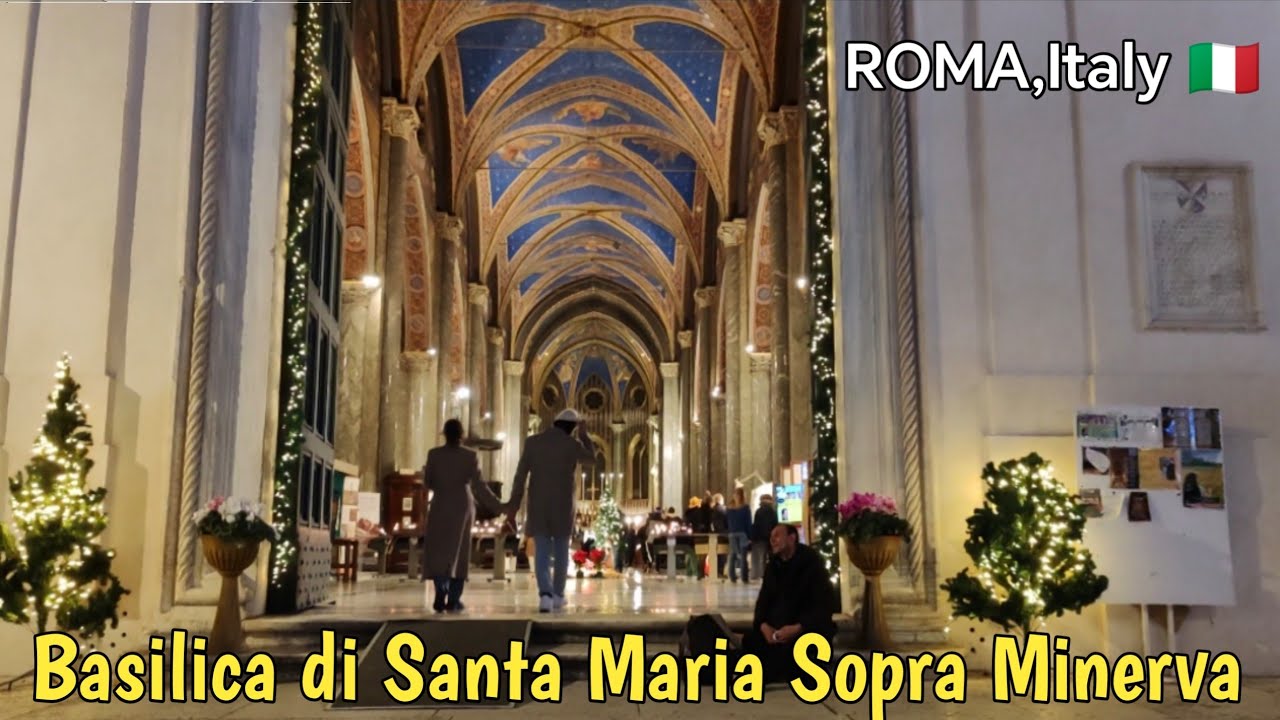 Basilica di Santa Maria Sopra Minerva Roma, Italia ✨🙌 #basilica #chiesa #chiesacattolica #santamaria