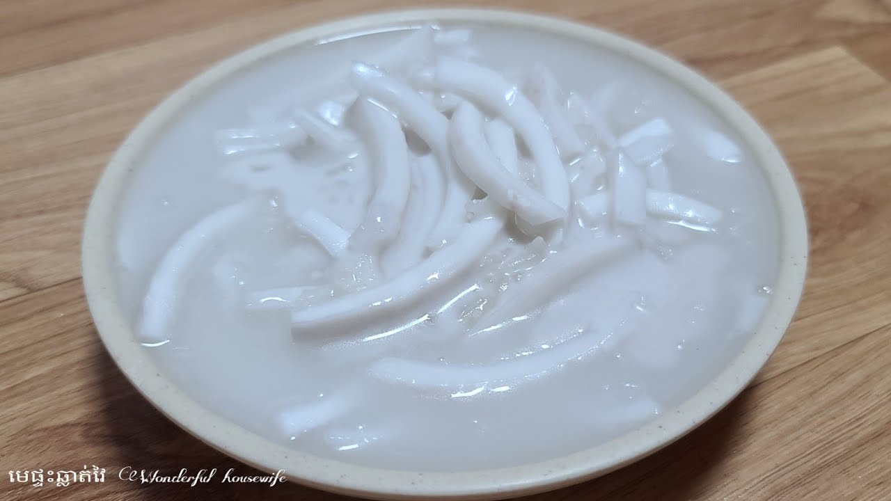 របៀបធ្វើ បង្អែមសាច់ដូង - Coconut Dessert - Khmer Dessert
