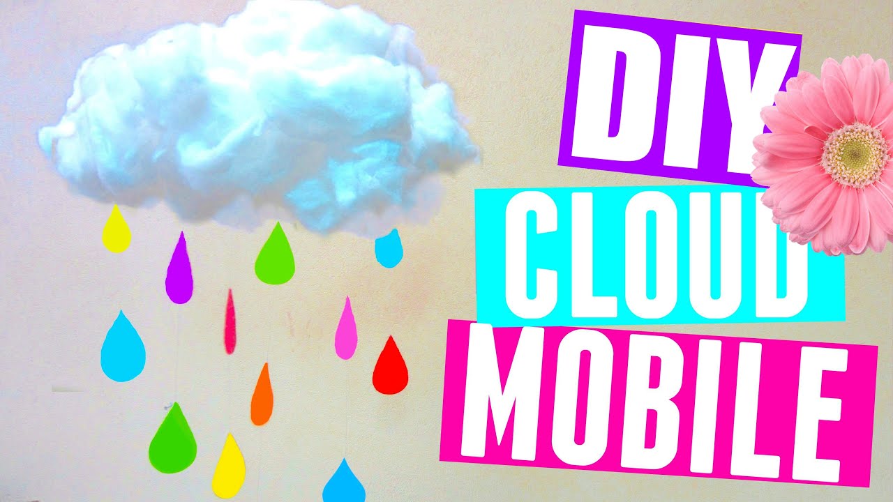 How to Make a Cloud Mobile | DIY Room Decor | DIY Nursery Decor