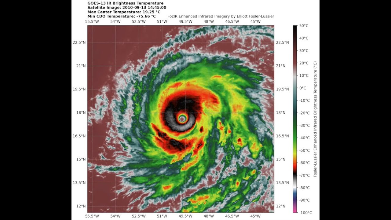 Hurricane Igor (2010) GOES-13 FozIR Satellite Imagery