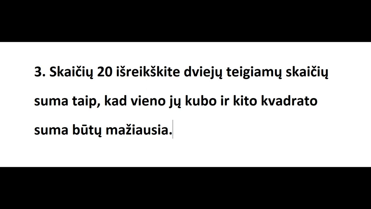 12 klase  Didziausia ir maziausia funkcijos reiksme intervale 4 AD
