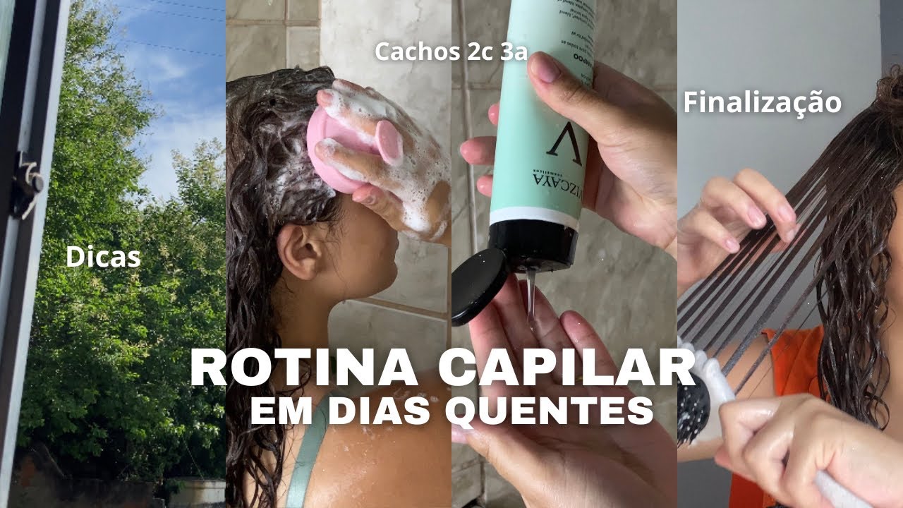 ROTINA CAPILAR EM DIAS QUENTES - Cachos 2c 3a✨💖☀️