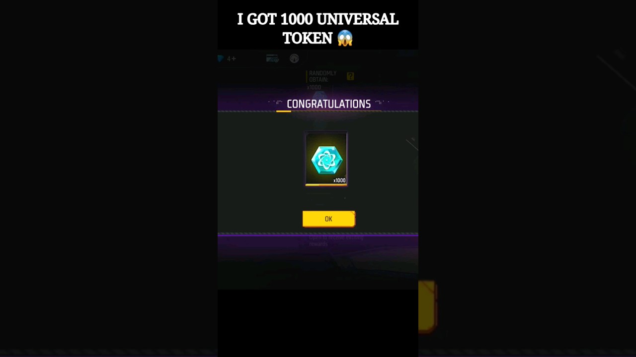INSANE LUCK! I Got 1000 Universal Tokens 🤯 New Evo Token Event in Free Fire 🔥☠ #shorts