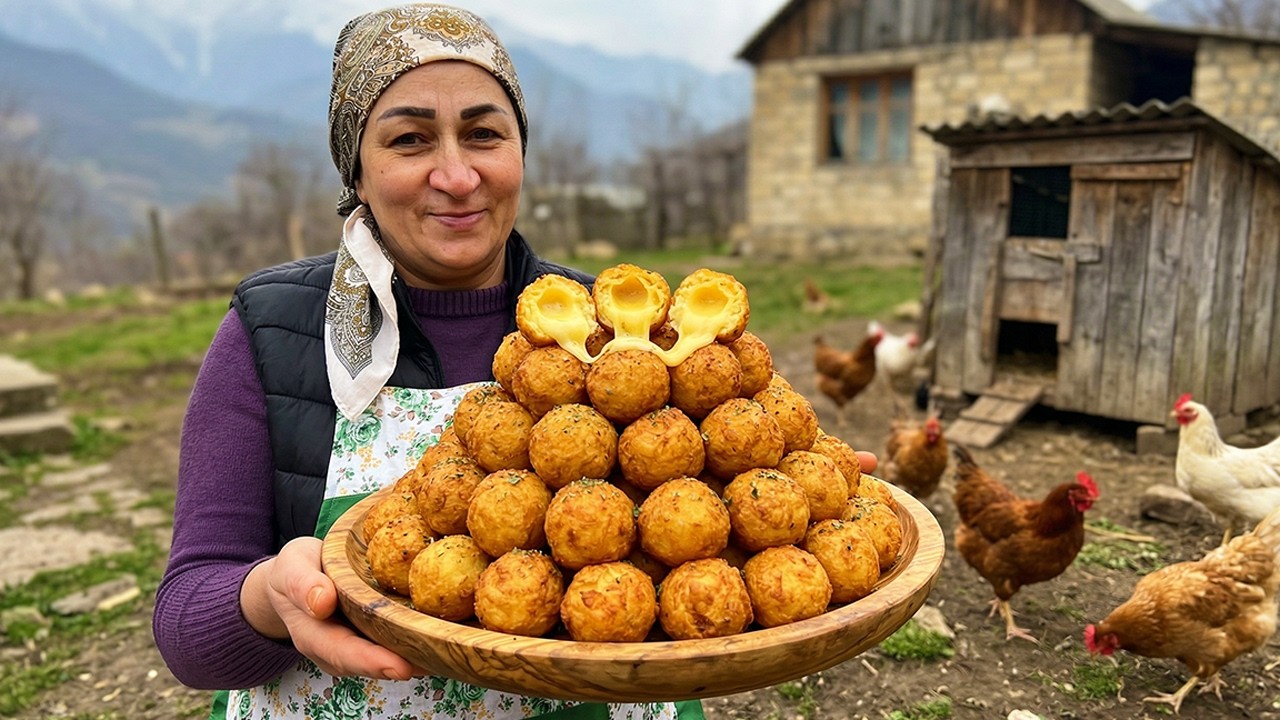 Домашние картофельные шарики: Идеальный перекус с тающим сыром!