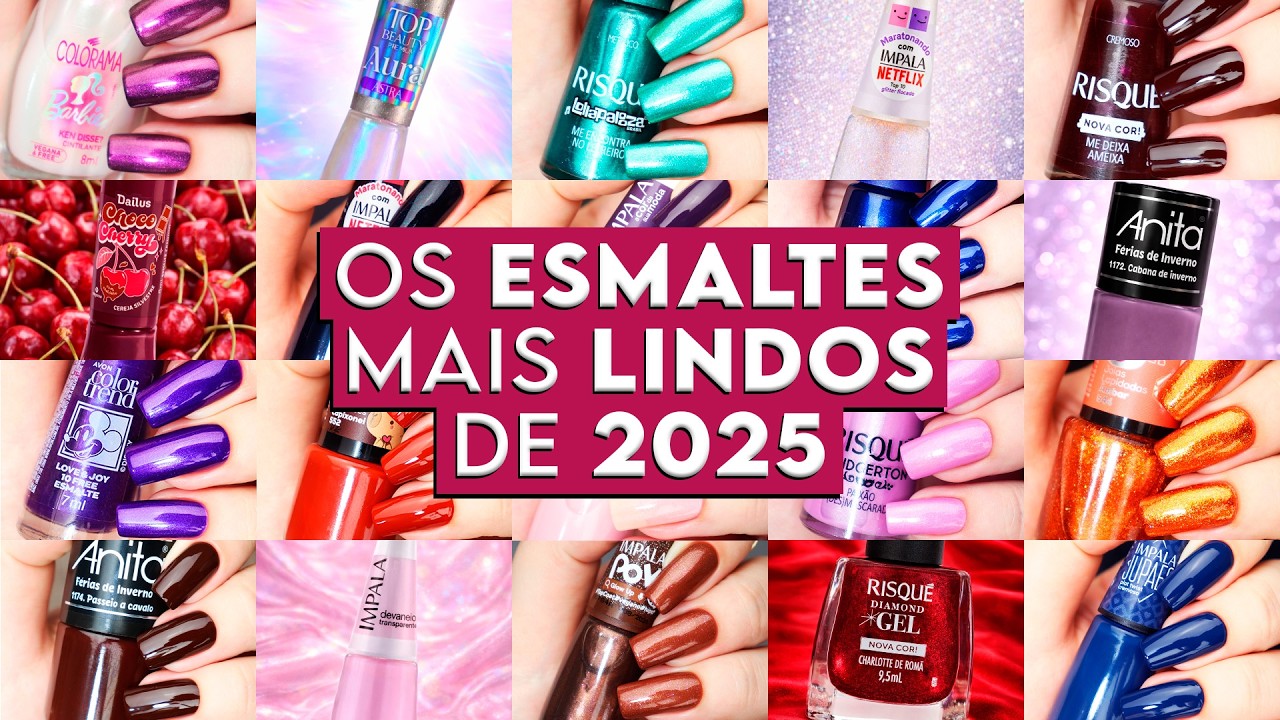 Meus Esmaltes FAVORITOS do Ano ✨Os Lançamentos Mais Lindos de 2025