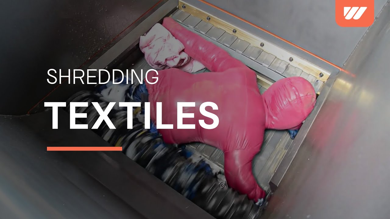 WEIMA WL 8 - textile shredding for recycling