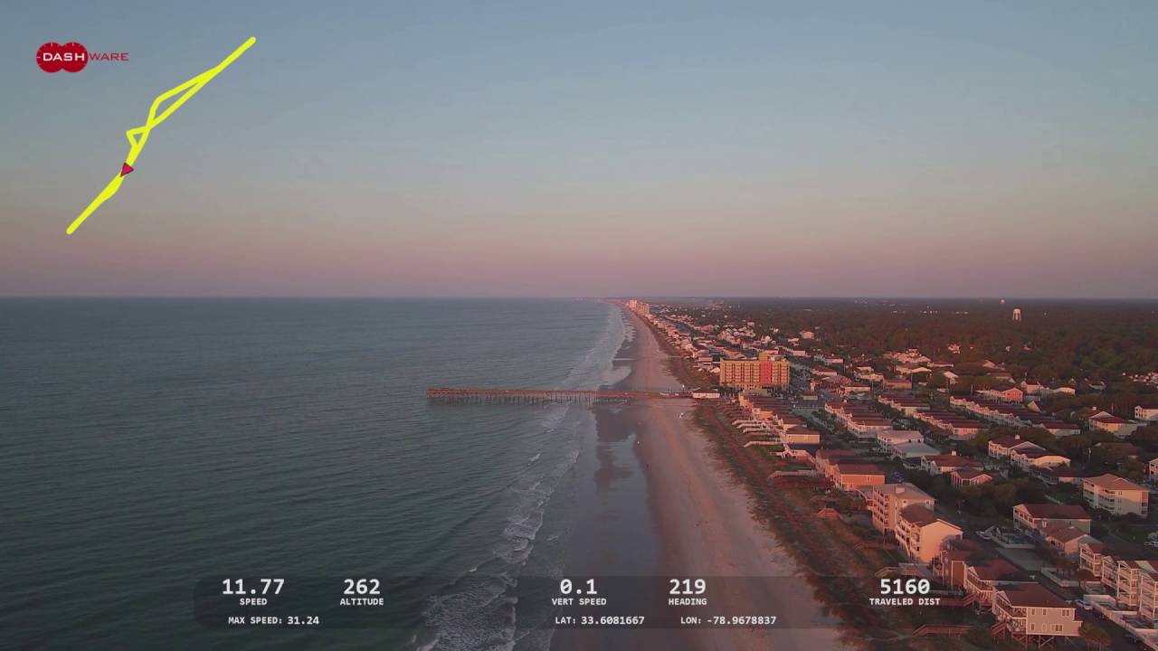 Yuneec Typhoon H with ITELITE DBS upg Dashware Range Test using ST16 data in HD no 3.