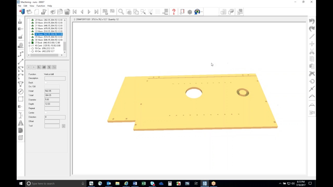 2017 07 10 17 02 Cut Rite Nesting training 5PM CDT