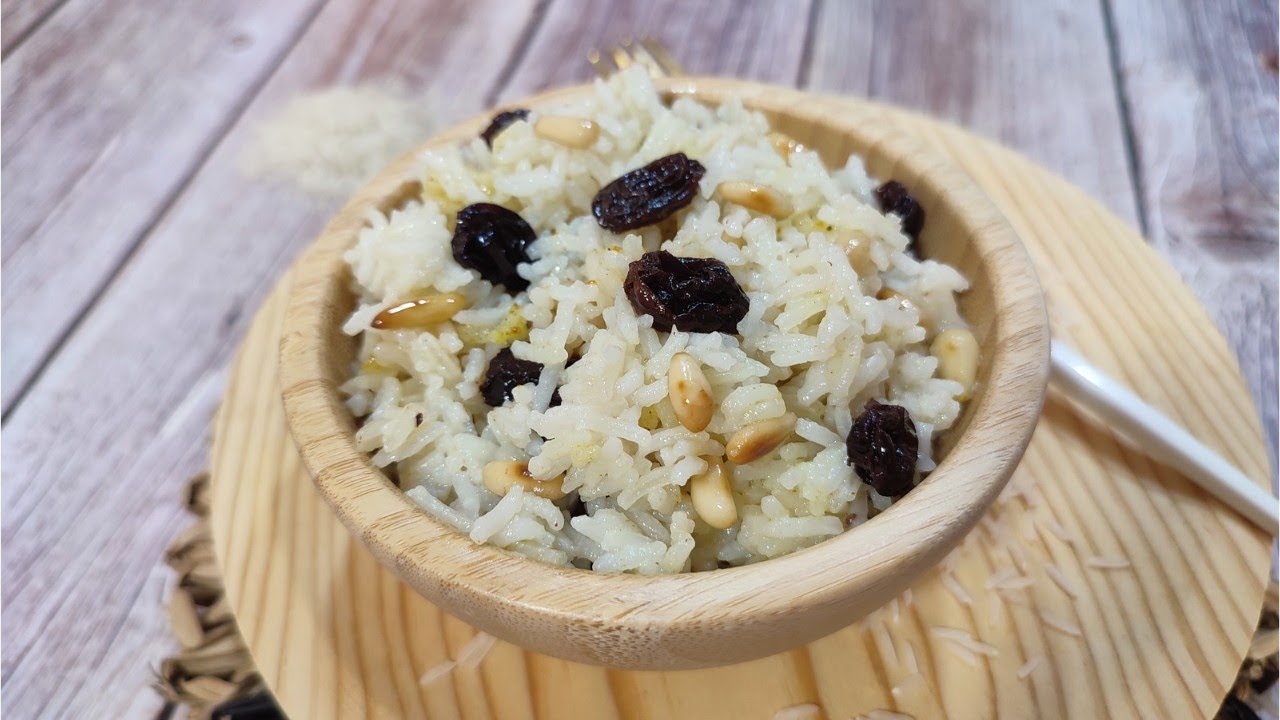ARROZ BASMATI CON PASAS Y PIÑONES, receta exótica estilo hindú...con Mambo!!!