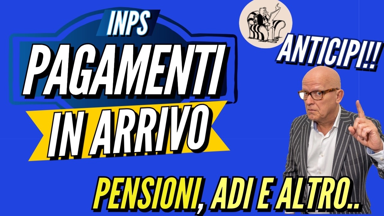 ATTENZIONE‼️ PAGAMENTI INPS IN ARRIVO, IN ANTICIPO 👉  PENSIONI, ADI, ASSEGNO UNICO, CARTA ACQUISTI
