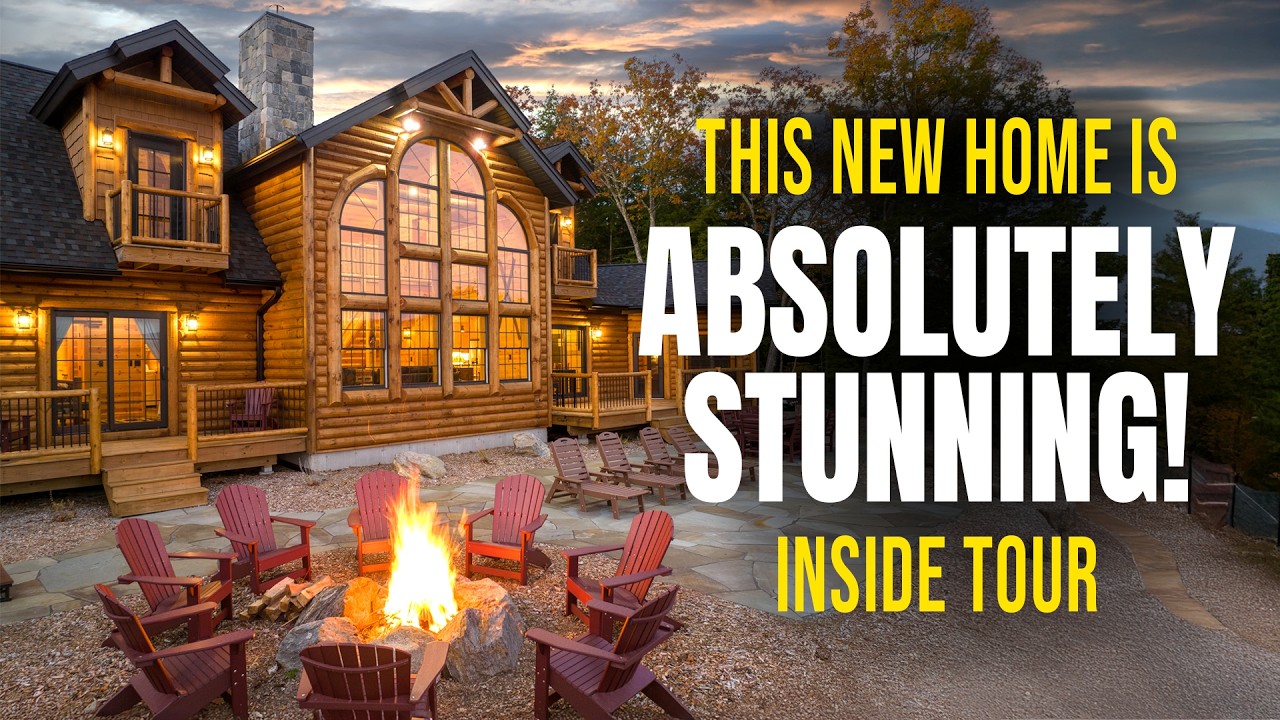 How This Log Cabin Combines Luxury and Rustic Charm Perfectly!