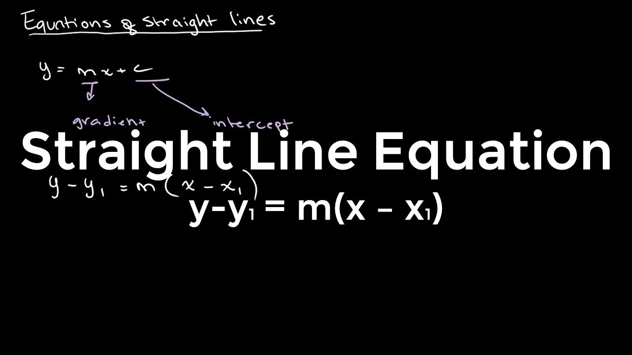 Equations of Straight Lines | O Level Additional Mathematics