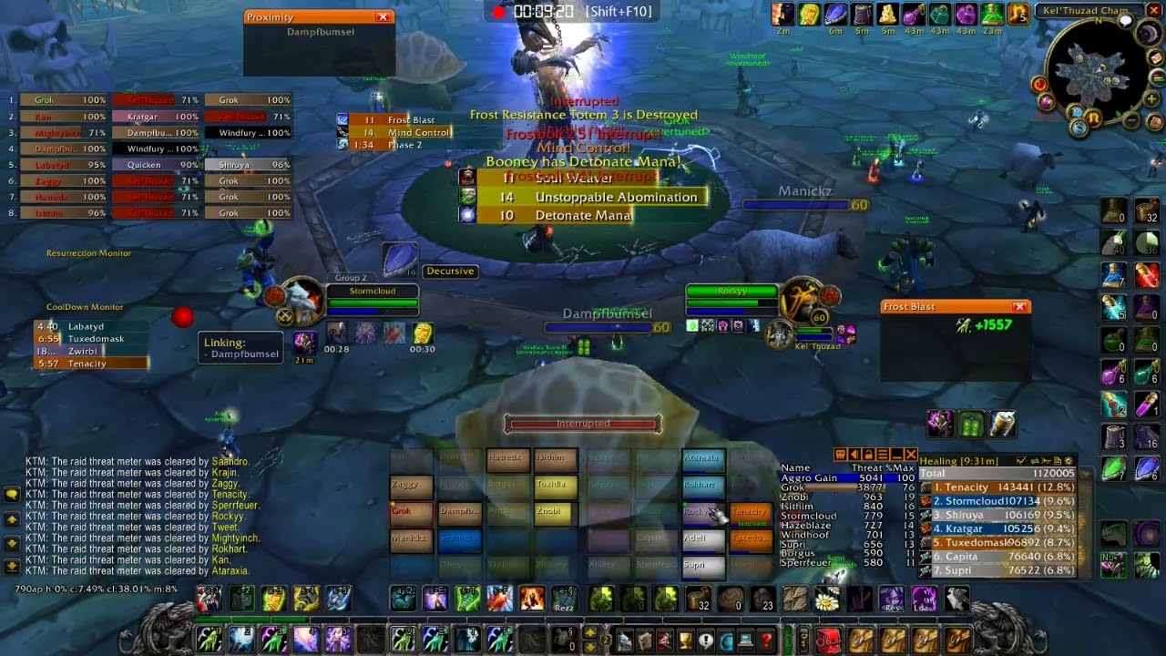 WoW Nostalgia - [overtuned] Naxxramas 60 Kel'Thuzad (Resto Shaman POV)
