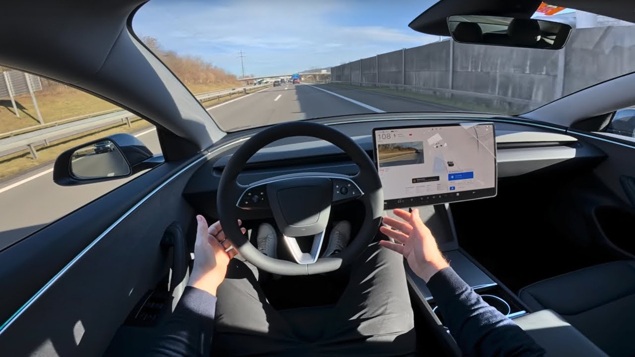 NEW Tesla Model 3 Long Range RWD 2025 Drive Sound