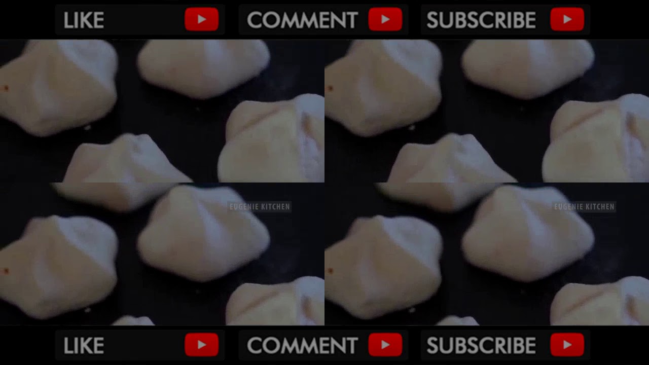 How to Make Meringue Mushrooms Recipe 버섯 머랭 쿠키 만들기 - 한글 자막
