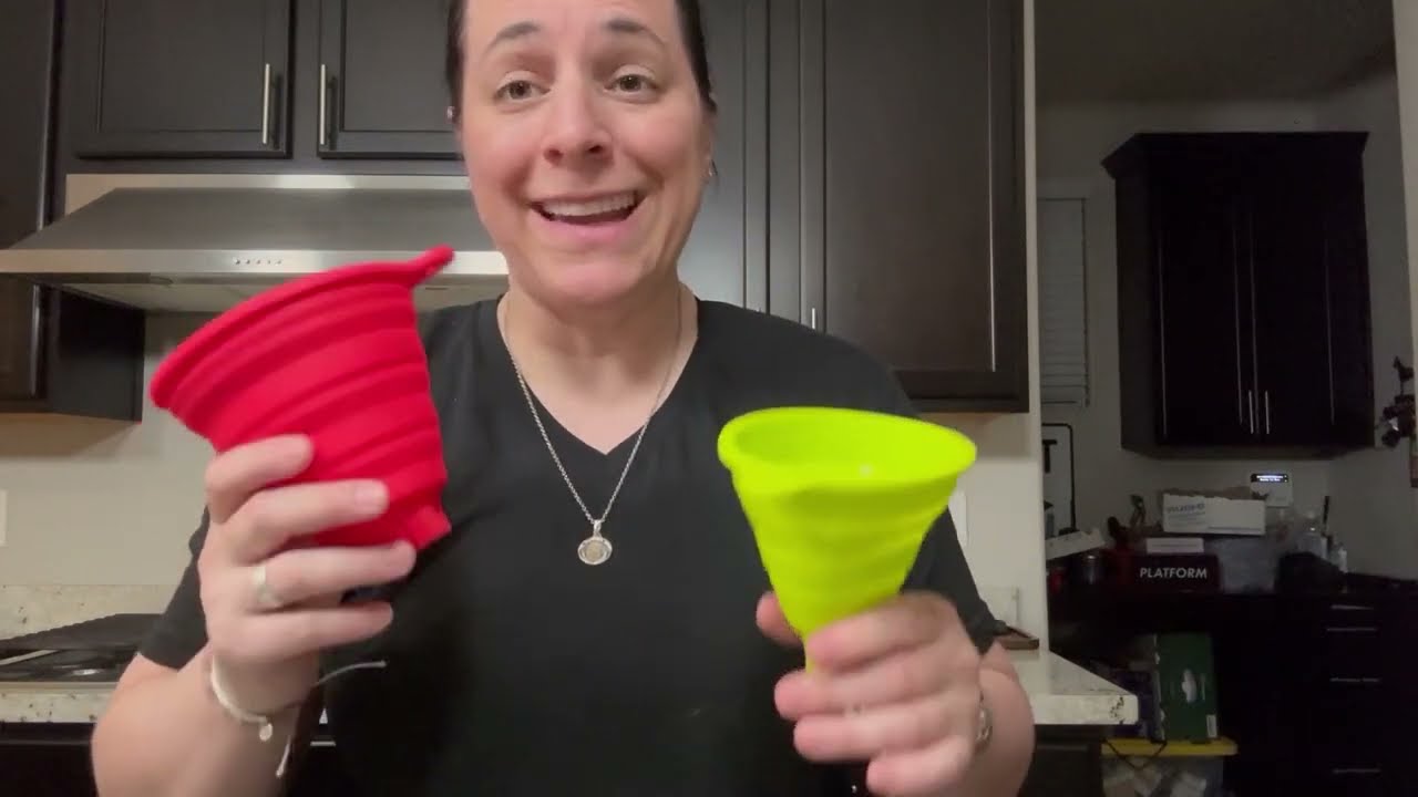Review of Silicone Collapsible Funnel Set 2 Both Wide & Narrow Tips
