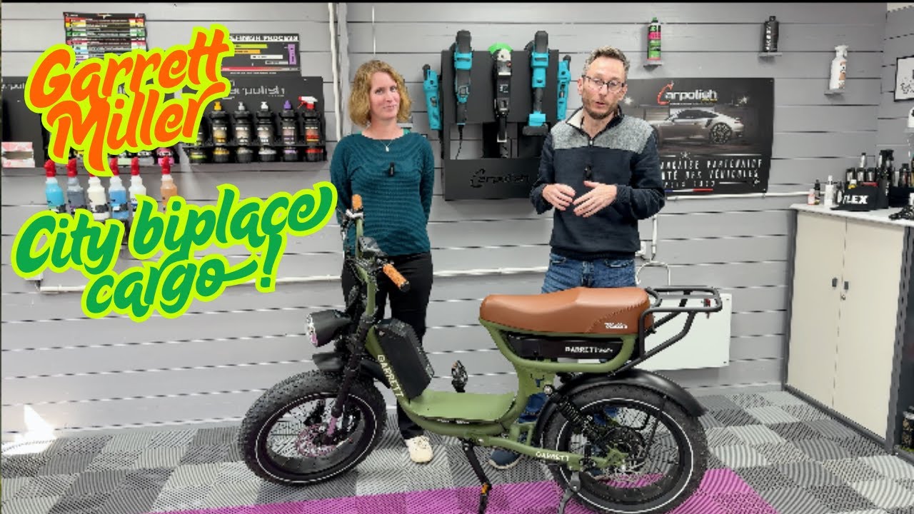Garrett Miller City : Le Vélo Électrique Biplace Cargo Ultime !