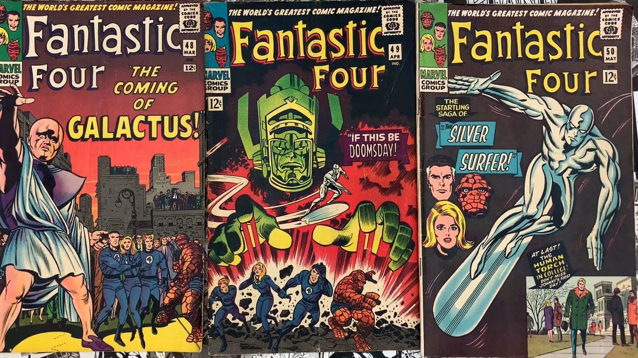 The Galactus Trilogy! Fantastic Four issue 48-50. Stan and Jack's Epic Masterpiece!
