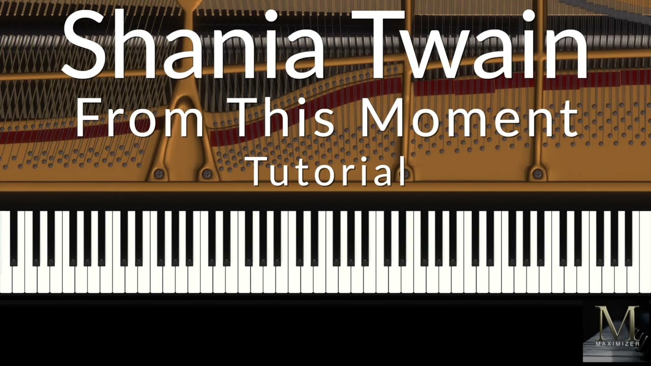 Shania Twain - From This Moment - Piano Tutorial / Visualizer
