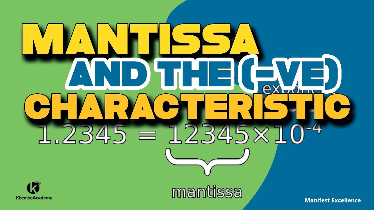How to handle the negative characteristic Logarithm -Characteristic & mantissa of negative logarithm