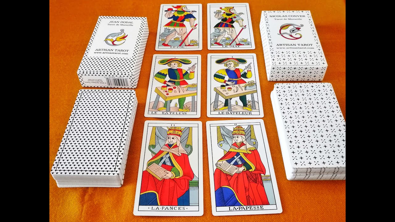 TAROT DE MARSELLA DE JEAN DODAL y NICOLAS CONVER | COMPARATIVA DE LOS 2 MAZOS