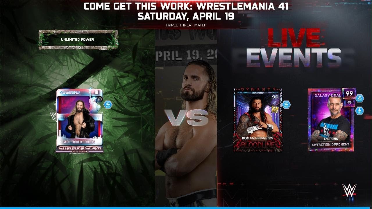 WWE 2K25 Come Get This Work: Wrestlemania 41 Saturday April 19