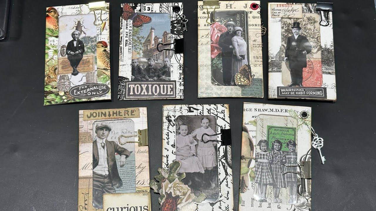 Craft With Me - Lets Collage Mini Window Envelopes 