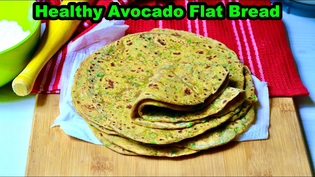 Avocado Flat Bread Recipe (Vegan) | Plant-based Flat Bread Recipe | How to make Avocado Roti