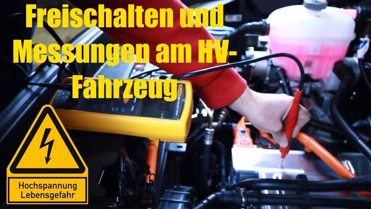 HV-Fahrzeug freischalten, Prüfung der Isolation und Potentialausgleichsleitung am Kia Niro-E