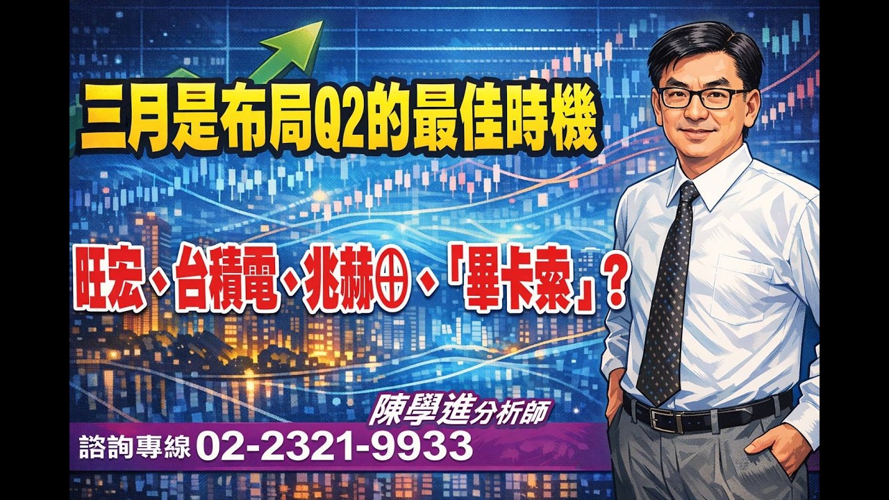理周TV 20260306盤後 陳學進 飆股鑫天地／三月是布局Q2的最佳時機、旺宏、台積電、兆赫⊕、「畢卡索」？
