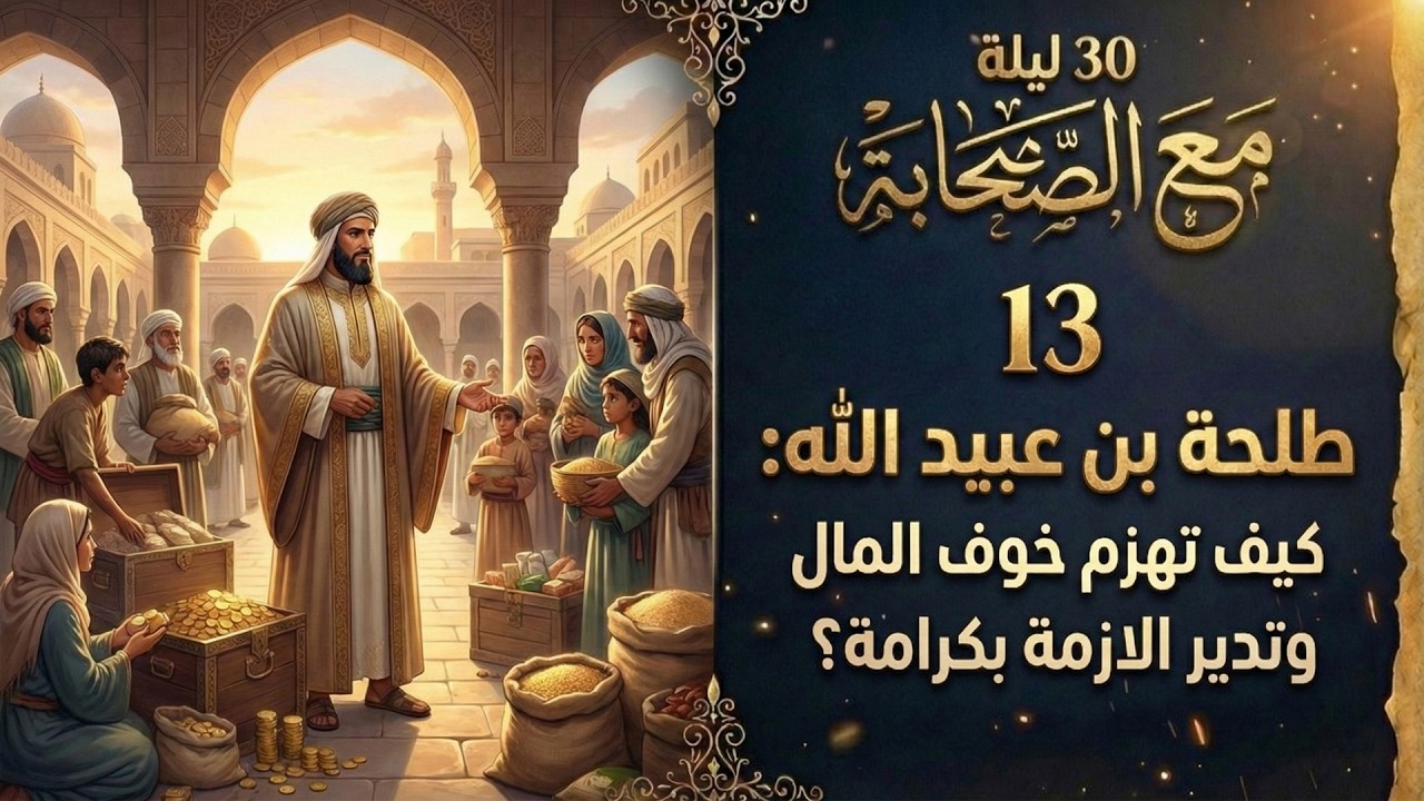30 ليلة مع الصحابة (13) | طلحة بن عبيد الله: كيف تهزم خوف المال وتدير الازمة بكرامة؟