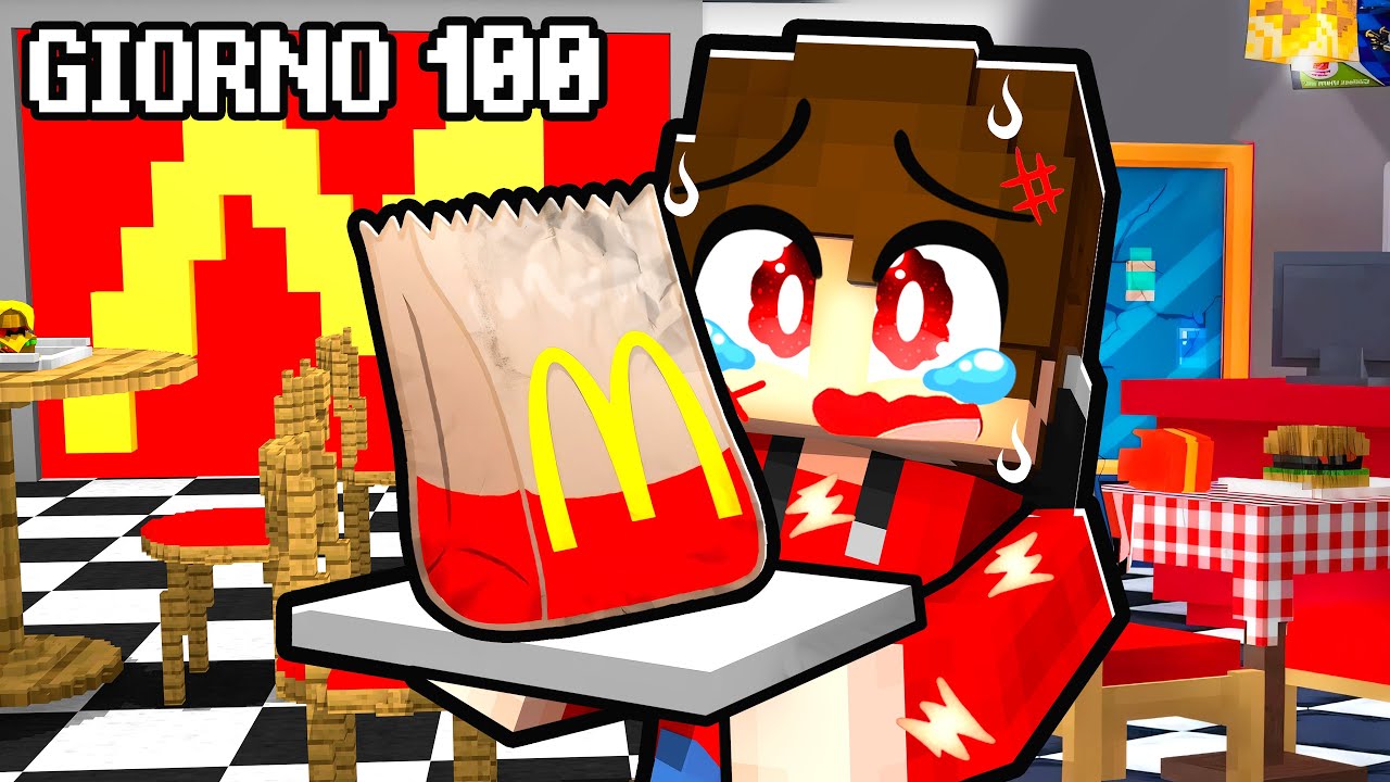 SOPRAVVIVO 100 GIORNI nel MCDONALD'S in MINECRAFT