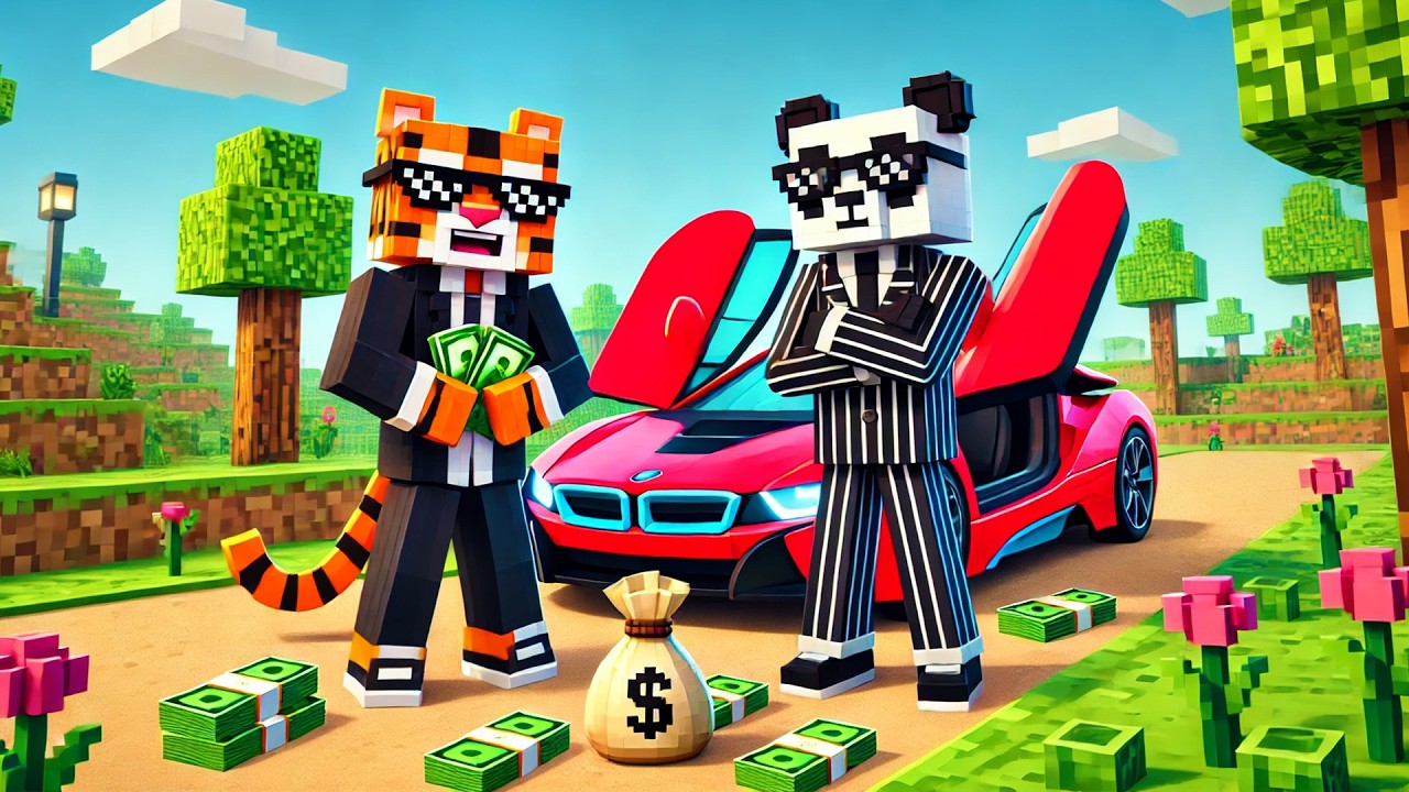 CINE CUMPARA PRIMUL cel mai SCUMP BMW din MINECRAFT! *OVIDIU vs COSTIN*