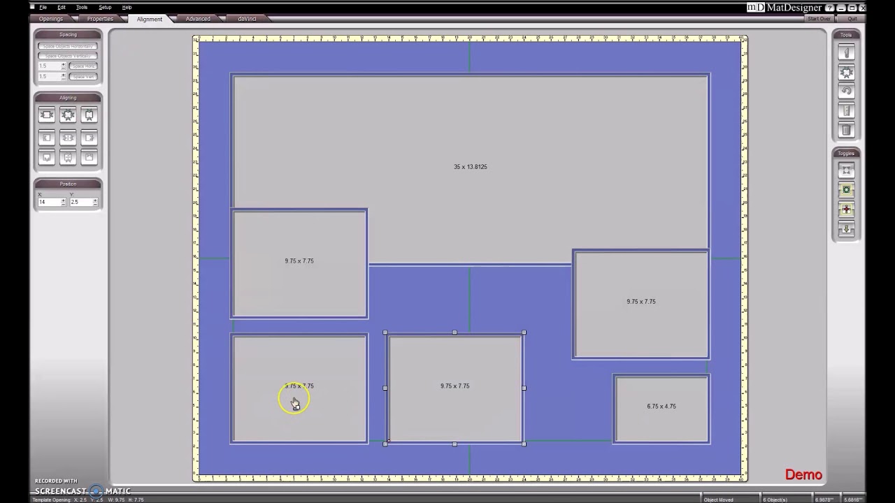 Creating mat cutting instructions for a Sports Jersey Frame on Wizard MatDesigner
