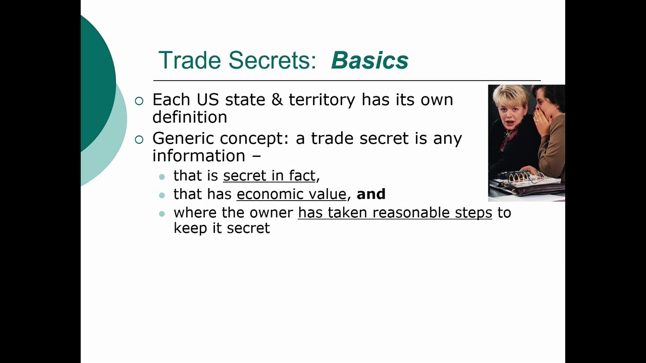 IPPCR 2018: Technology Transfer Part 5: Introduction to Trademarks and Trade Secrets