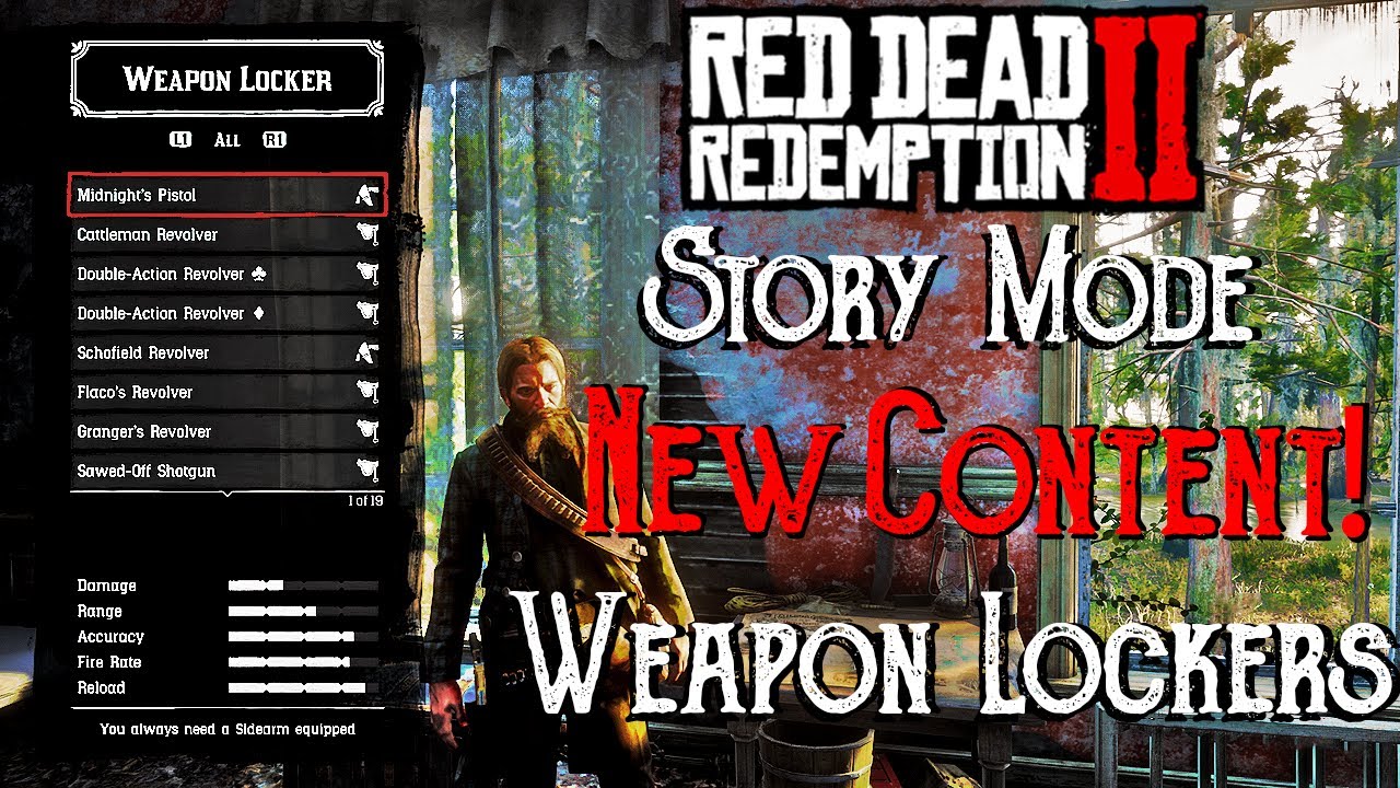 New STORY MODE content! | Weapon Locker - all locations | RDR2 Summer Update 2020 | Story DLC