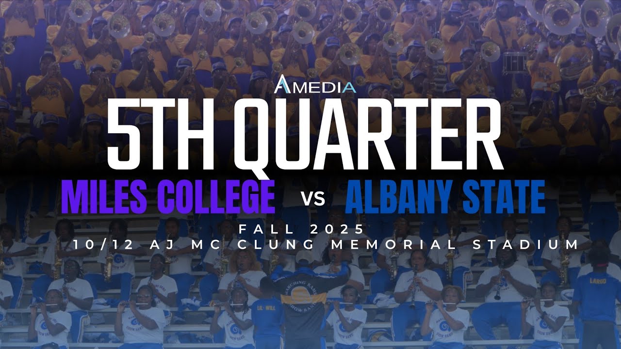 Miles College vs Albany State 5th Quarter | 2025 Columbus BOTB | 4K 2160p 🔥🎥🎬‼️