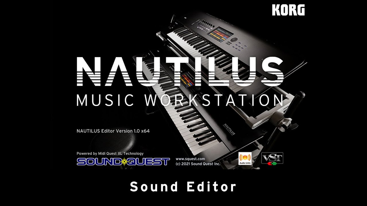 KORG NAUTILUS EDITOR Screen Show