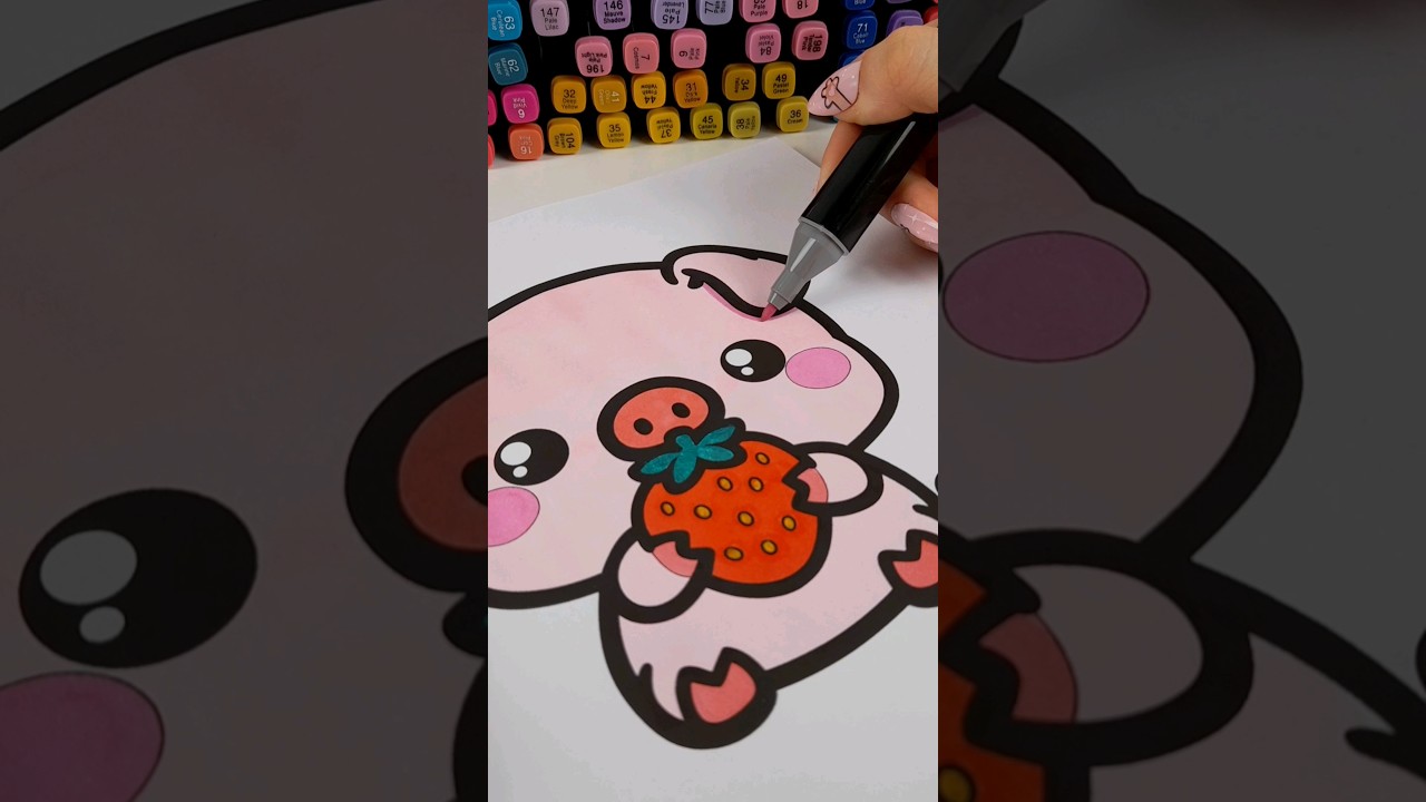 ASMR coloring my book🤤 #shorts #satisfying #asmr