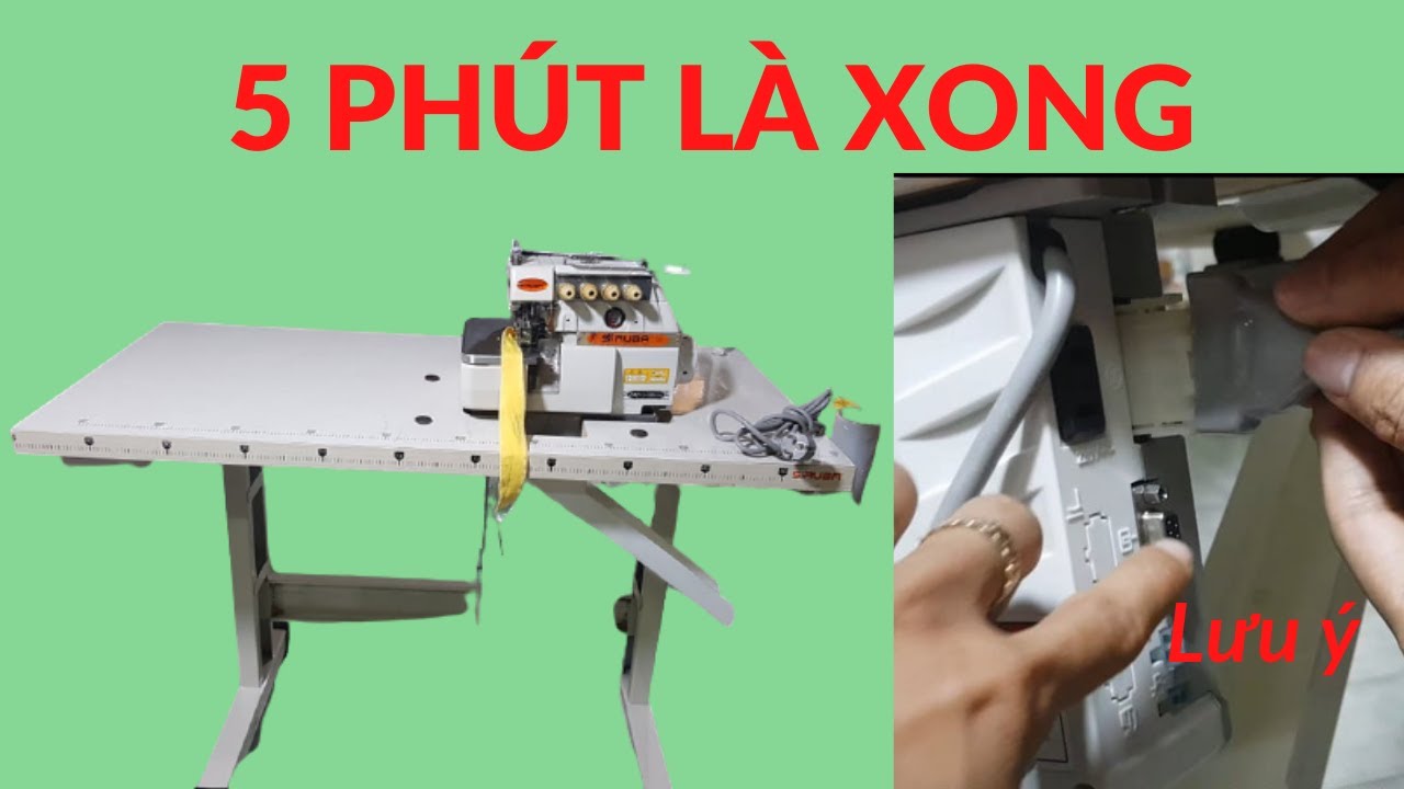 (Hướng dẫn) Cách lắp ráp chân bàn máy vắt sổ Siruba  trong 5 Phút | @ThếGiớiMáyMayCôngNghiệp