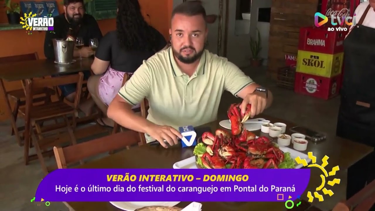 HOJE É O ÚLTIMO DIA DO FESTIVAL DO CARANGUEJO EM PONTAL DO PARANÁ