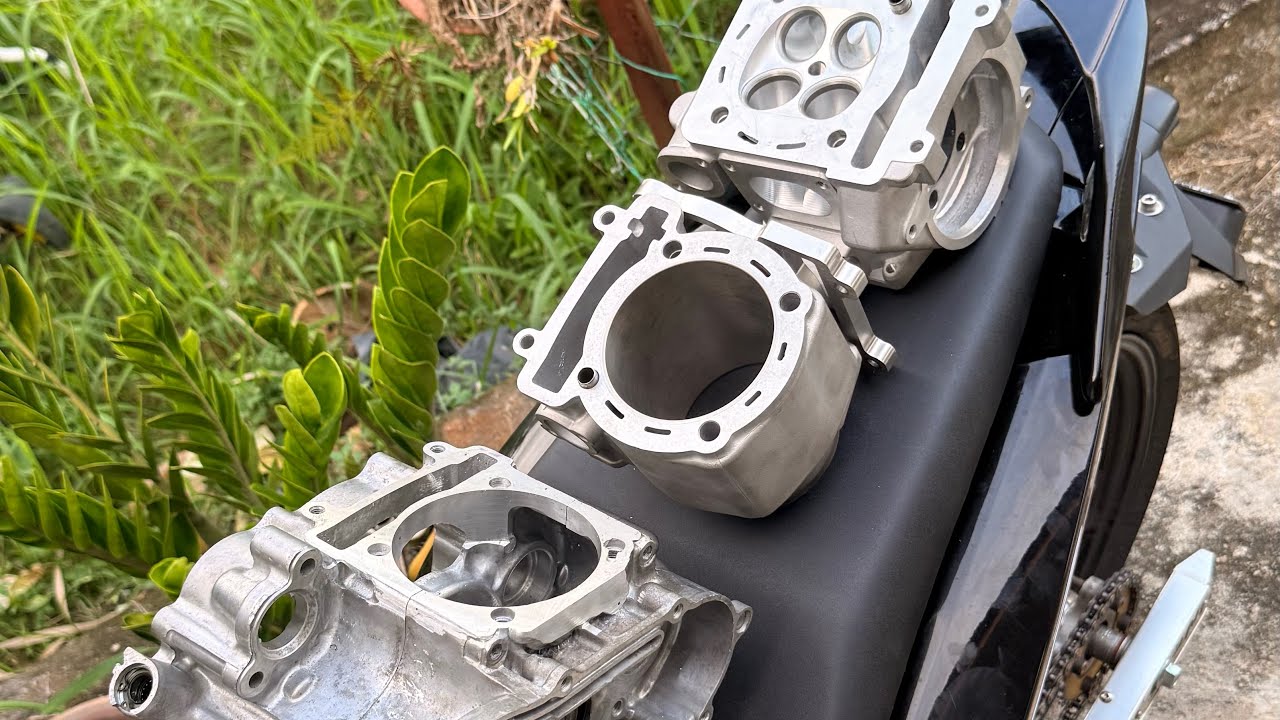 Enjin 459cc dah siap pasang enjin tengah | Crankshaft Jet 11.15 siap static by AbeMotorPenang