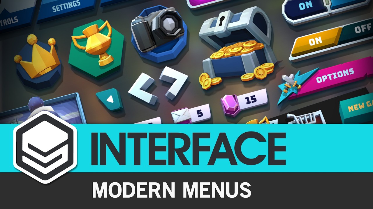 INTERFACE Modern Menus (Trailer) by #SyntyStudios